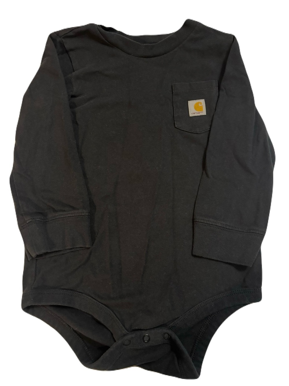 Carhartt Black Long Sleeve Pocket Bodysuit